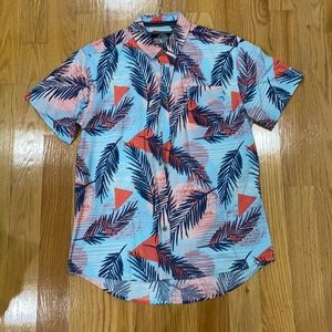 Colorful short sleeve button up